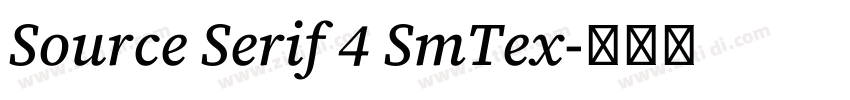 Source Serif 4 SmTex字体转换